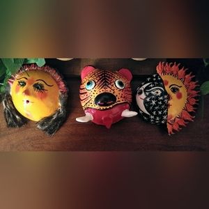 Mexican Coconut Masks/Wall Art
